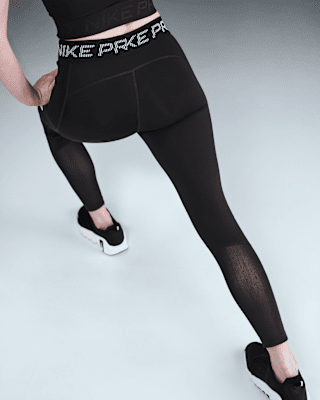 Nike Nike Pro Women's Mid-Rise 7/8 Mesh-Panel Graphic Leggings