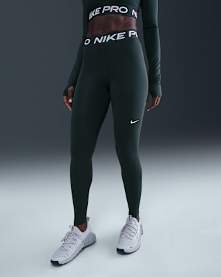 Nike Nike Pro Women's Mid-Rise Mesh-Paneled Leggings