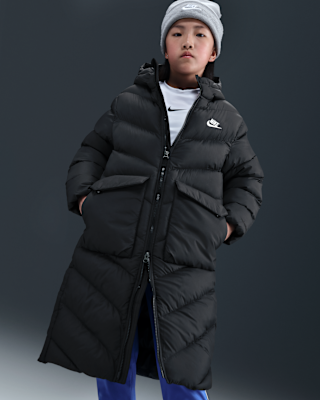 Nike Nike Sportswear All Day Play Big Kids' Therma-FIT Loose-Fit Full-Length Puffer Parka