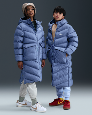Nike Nike Sportswear All Day Play Big Kids' Therma-FIT Loose-Fit Full-Length Puffer Parka