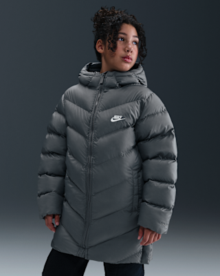 Nike Nike Sportswear All Day Play Big Kids' Therma-FIT Loose-Fit Mid-Length Puffer Jacket