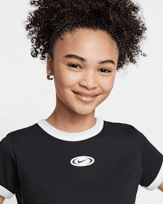 Nike Nike Sportswear Big Kids' (Girls') Cropped T-Shirt