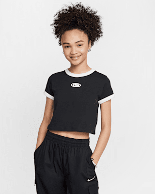 Nike Nike Sportswear Big Kids' (Girls') Cropped T-Shirt