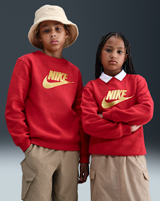 Nike Nike Sportswear Club Fleece Big Kids' Crew-Neck Sweatshirt