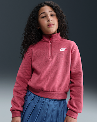 Nike Nike Sportswear Club Fleece Big Kids' (Girls') 1/2-Zip Long-Sleeve Top