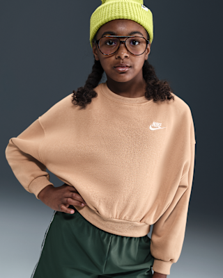 Nike Nike Sportswear Club Fleece Girls' Boxy Crew-Neck Sweatshirt