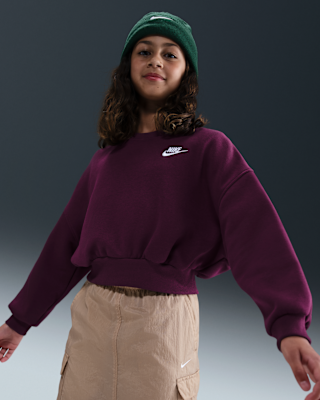 Nike Nike Sportswear Club Fleece Girls' Boxy Crew-Neck Sweatshirt
