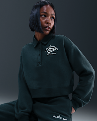 Nike Nike Sportswear Phoenix Fleece Women's Loose Collared Pull-Over Top