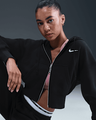 Nike Nike Sportswear Phoenix Fleece Women's Loose Full-Zip Cropped Hoodie