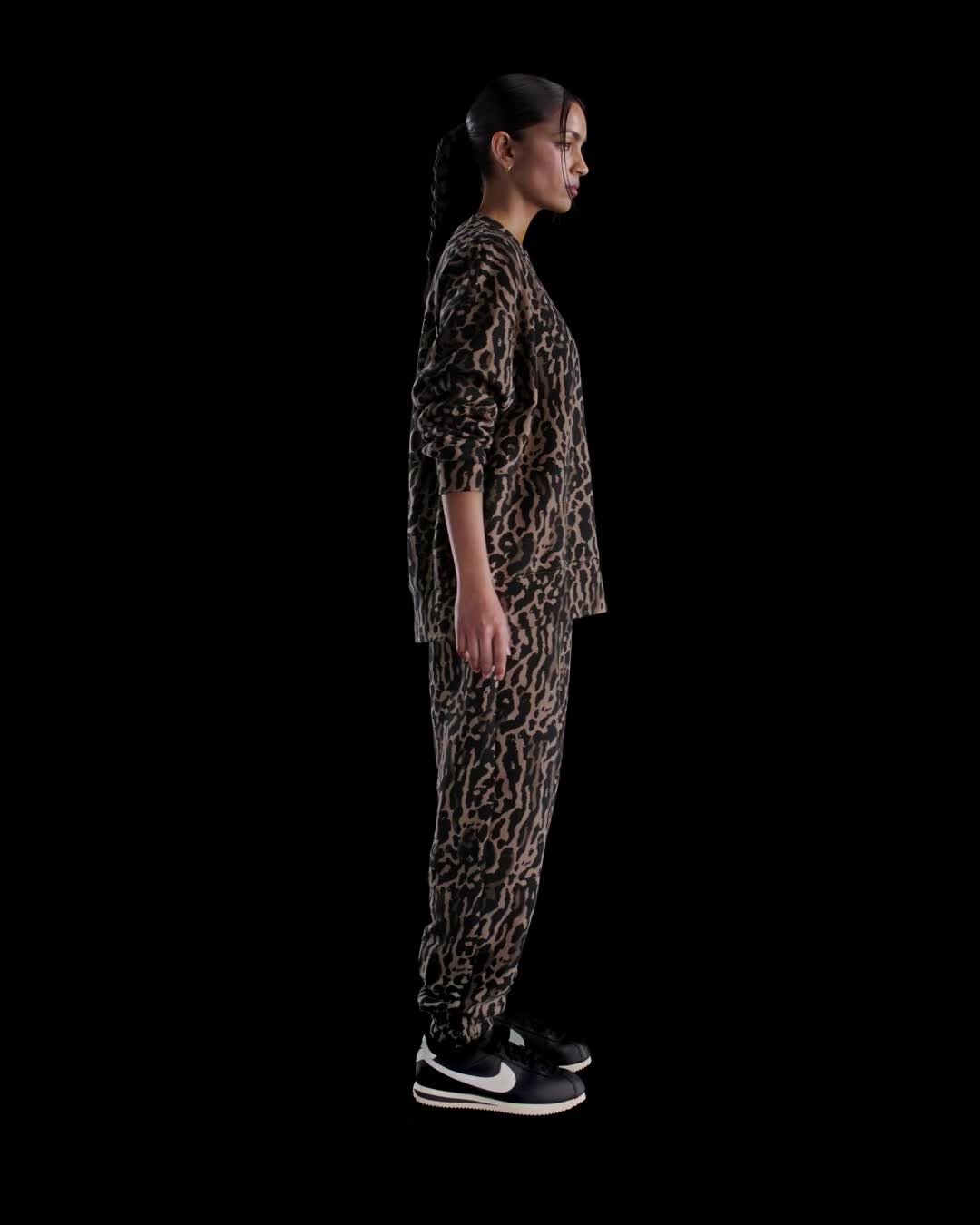 Nike Nike Sportswear Phoenix Fleece Women's Oversized Printed Crew-Neck Sweatshirt