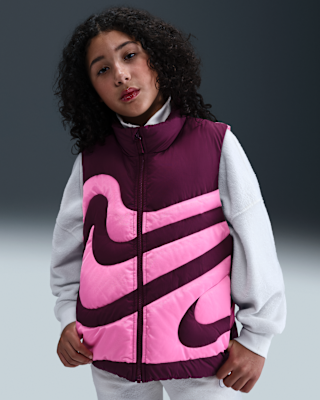 Nike Nike Sportswear Swoosh Big Kids' (Girls') Therma-FIT Loose Puffer Vest