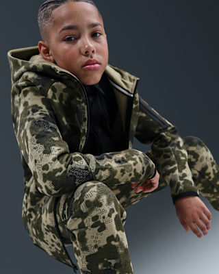 Nike Nike Tech Big Kids' (Boys') Full-Zip Camo Fleece Hoodie