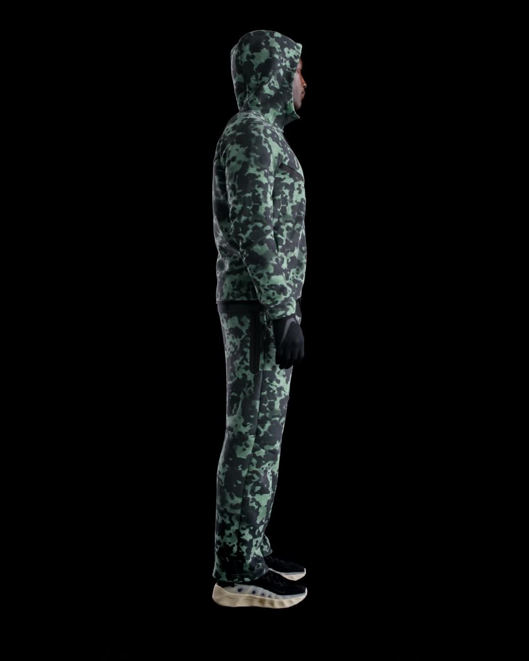 Nike Nike Tech Men's Full-Zip Fleece Camo Windrunner Jacket