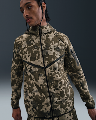 Nike Nike Tech Men's Full-Zip Fleece Camo Windrunner Jacket