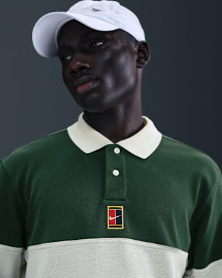 Nike NikeCourt Heritage Men's Tennis Long-Sleeve Polo