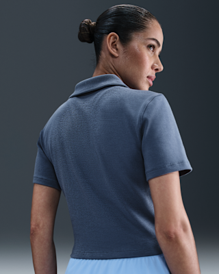 Nike NikeCourt Heritage Women's Short-Sleeve Cropped Tennis Polo