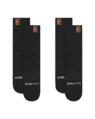 Nike NikeCourt Multiplier Cushioned Tennis Crew Socks (2 Pairs)