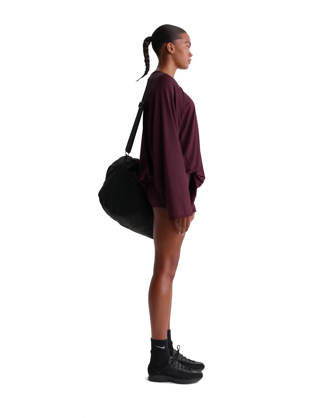 Nike NikeSKIMS Airy Women's Oversized V-Neck Long-Sleeve Top