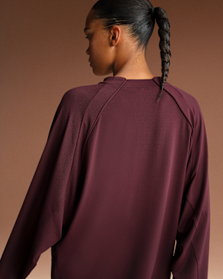 Nike NikeSKIMS Airy Women's Oversized V-Neck Long-Sleeve Top