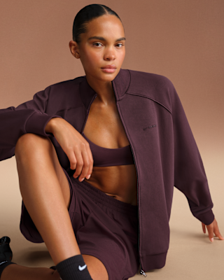 Nike NikeSKIMS Matte Tricot Women's Oversized Full-Zip Track Jacket