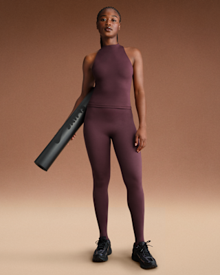 Nike NikeSKIMS Matte Women's High-Waisted Footsie Grip Leggings