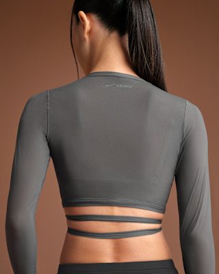 Nike NikeSKIMS Weightless Layers Women's Long-Sleeve Wrap Top