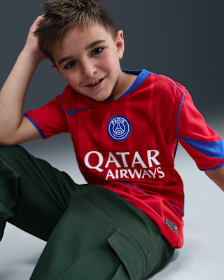 Nike Paris Saint-Germain 2025/26 Stadium Third Big Kids' Nike Dri-FIT Total 90 Soccer Replica Jersey