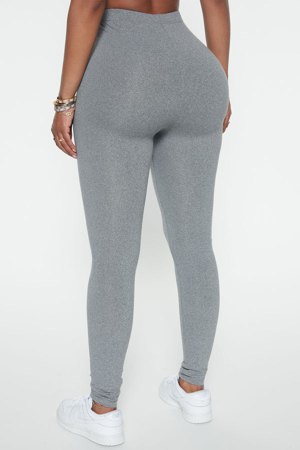 Fashion Nova Almost Every Day Leggings - Heather Grey