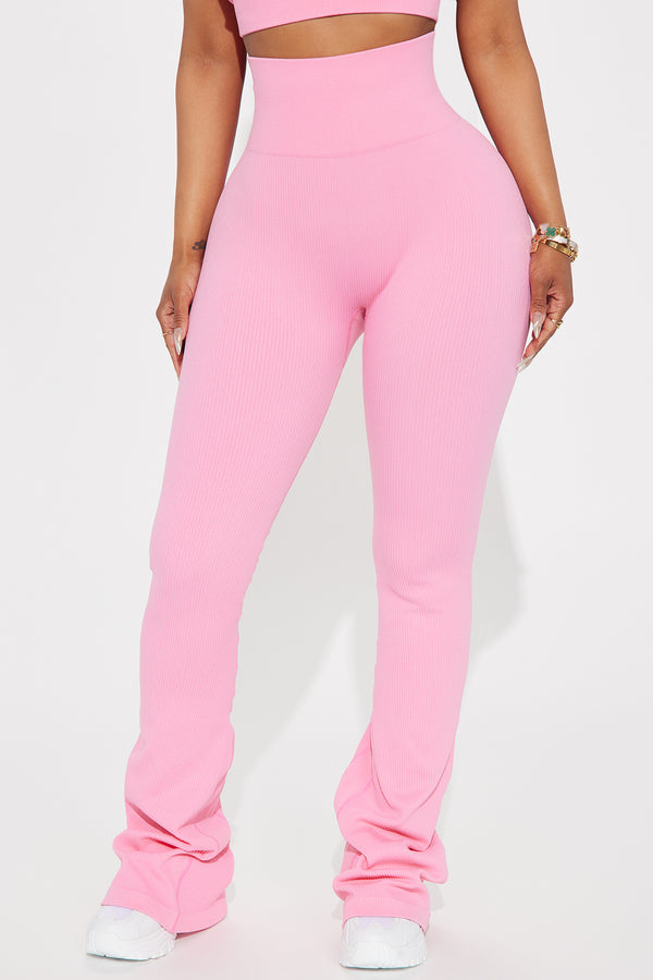 Fashion Nova Beach Body Effortless Seamless Active Yoga Pant - Bubblegum Pink