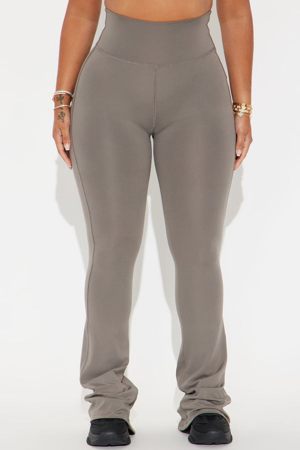 Fashion Nova Break A Sweat Active Yoga Pant - Charcoal