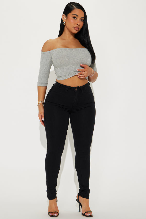 Fashion Nova Classic Stunner High Rise Booty Lifter Skinny Jeans - Black