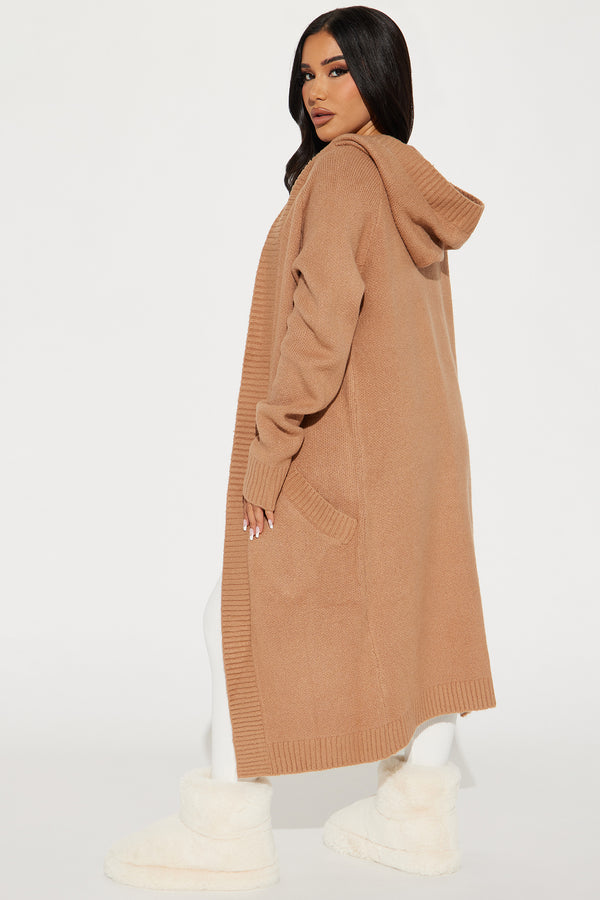 Fashion Nova Dangerously Beautiful Solid Cardigan - Taupe