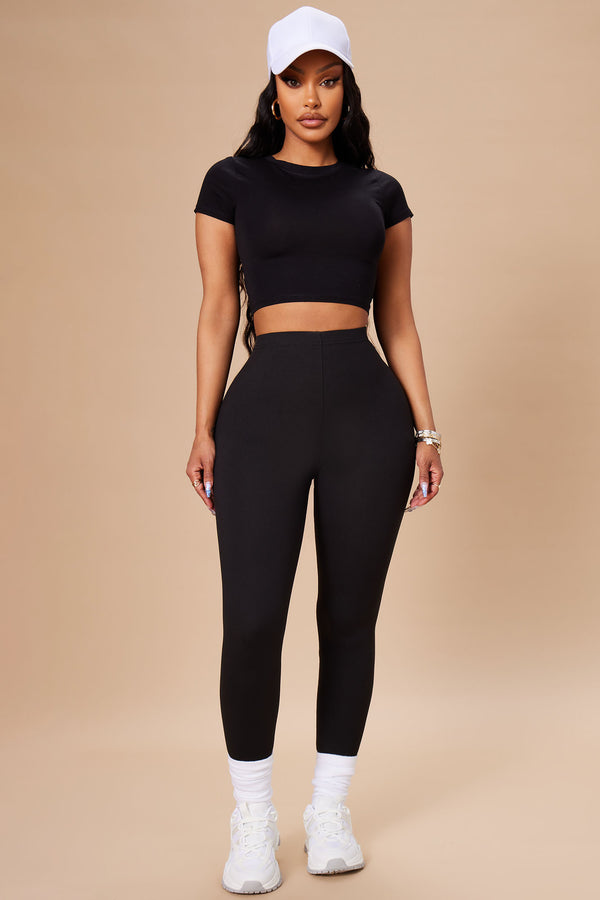 Fashion Nova Almost Every Day Leggings - Black