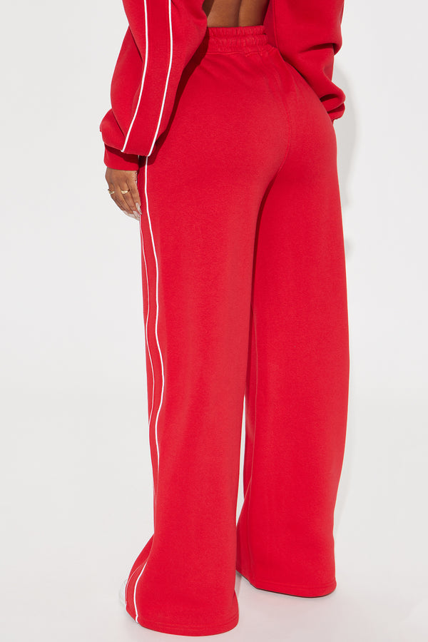 Fashion Nova Almost The Weekend Lounge Pant - Red
