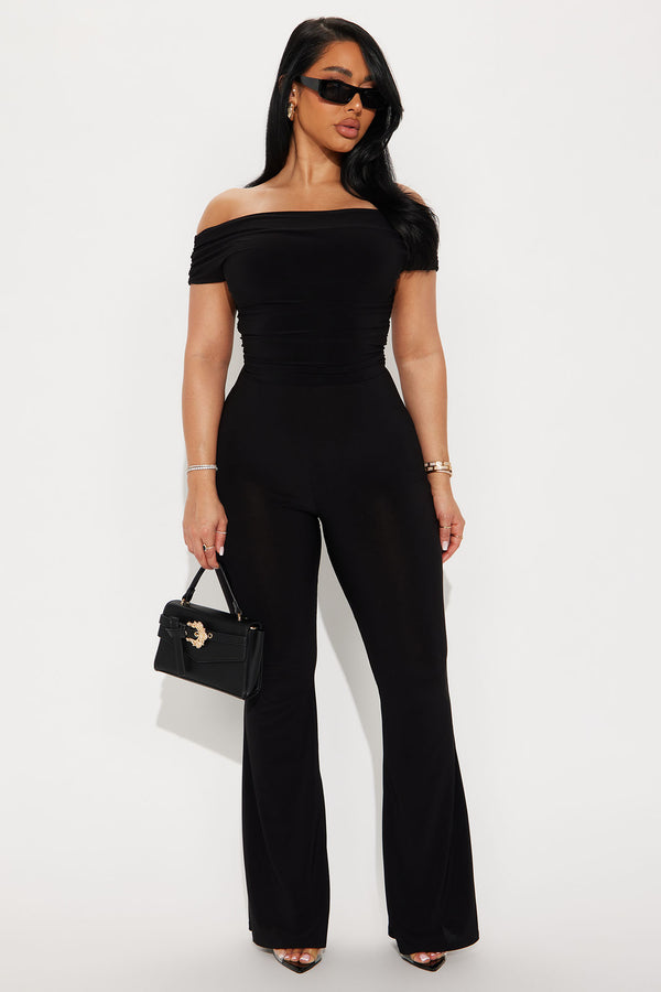 Fashion Nova Always Yours Jumpsuit - Black