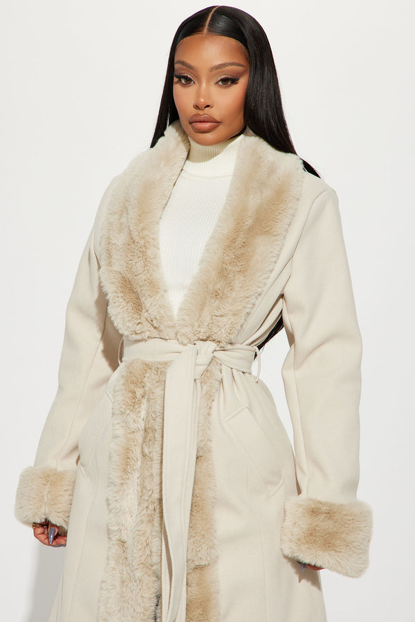 Fashion Nova Amber Trench Coat - Taupe