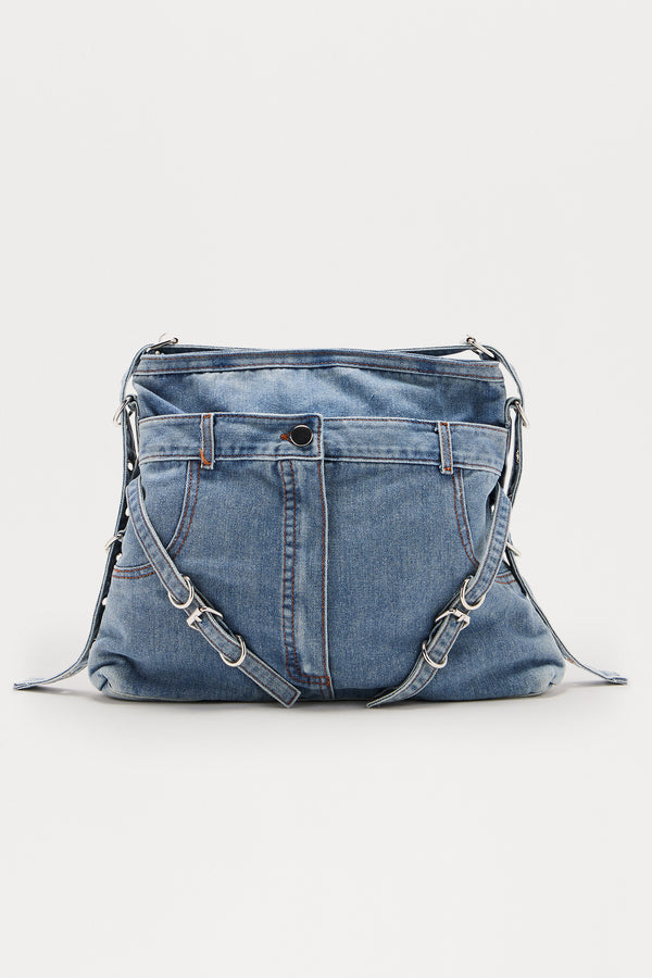 Fashion Nova Be My Baby Denim Handbag - Denim