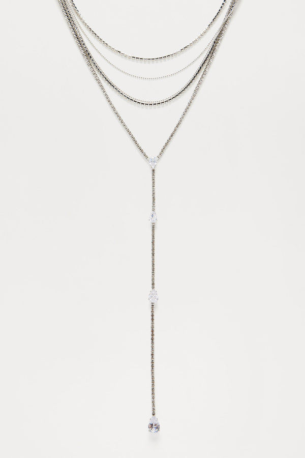 Fashion Nova Best Version Of Me Necklace - Silver