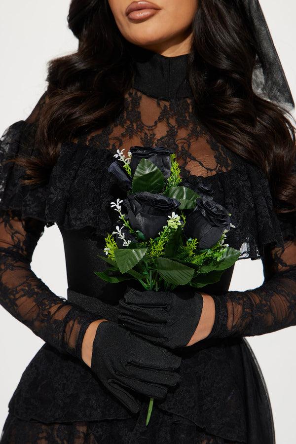 Fashion Nova Bride To Be 6 Piece Costume Set - Black