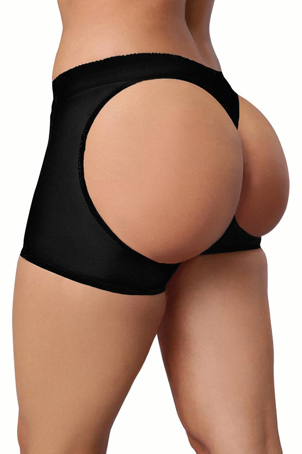 Fashion Nova Butt Lifter Boy Short - Black