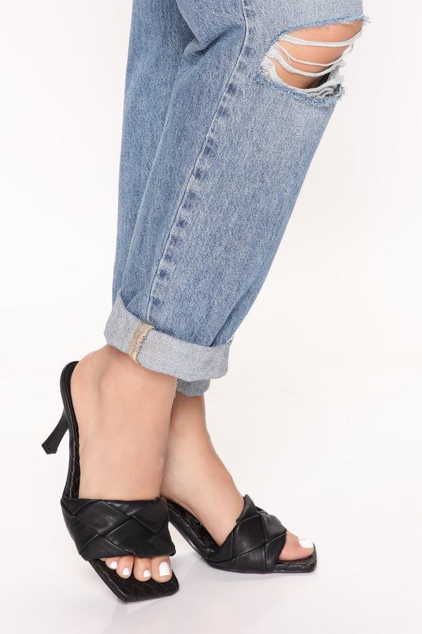 Fashion Nova Cherish Me Heeled Sandals - Black