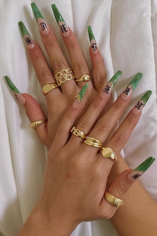 Fashion Nova Croissant Multi Ring Set - Gold