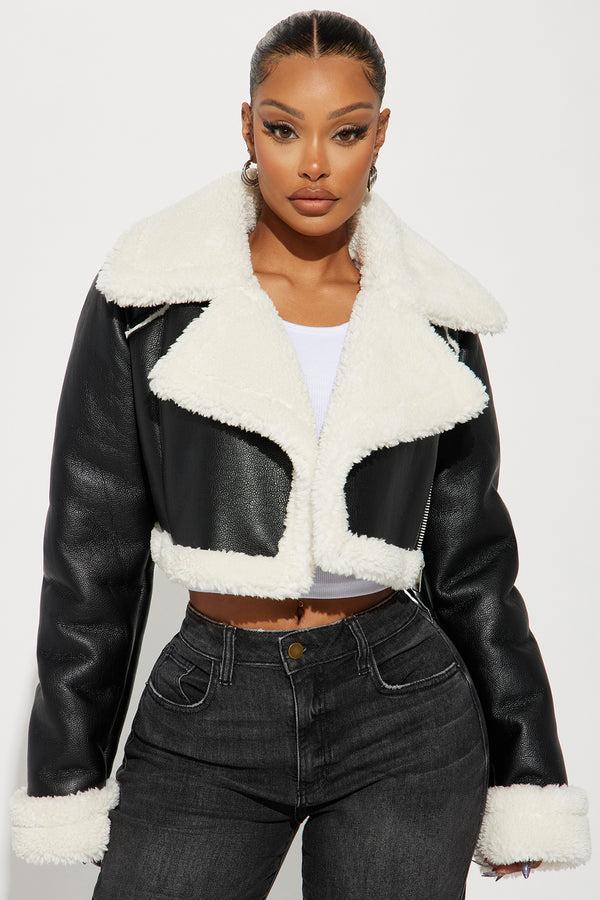 Fashion Nova Crossing Ways Moto Jacket - Brown