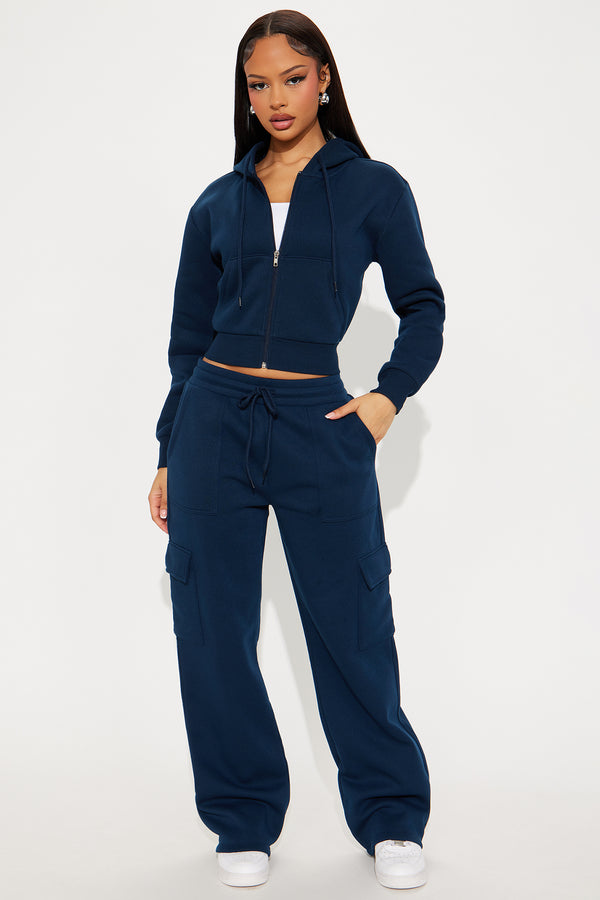 Fashion Nova Dayna Cargo Pant - Navy