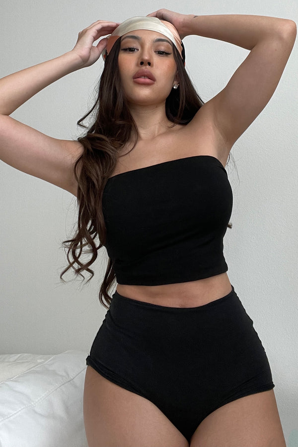 Fashion Nova Essential Bandeau - Black