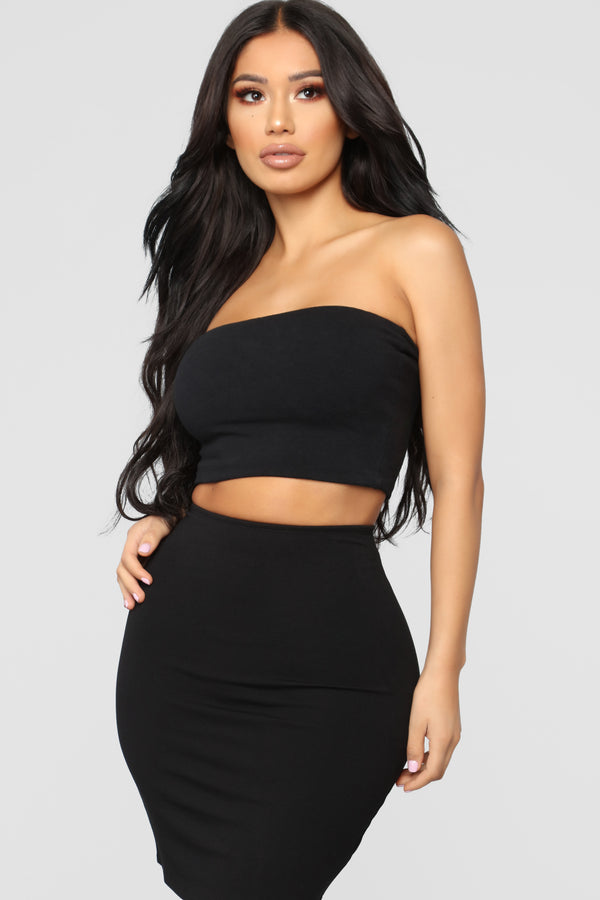 Fashion Nova Essential Bandeau - Black