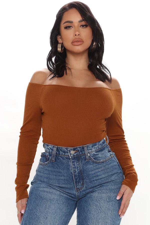 Fashion Nova Forever My Favorite Top - Rust