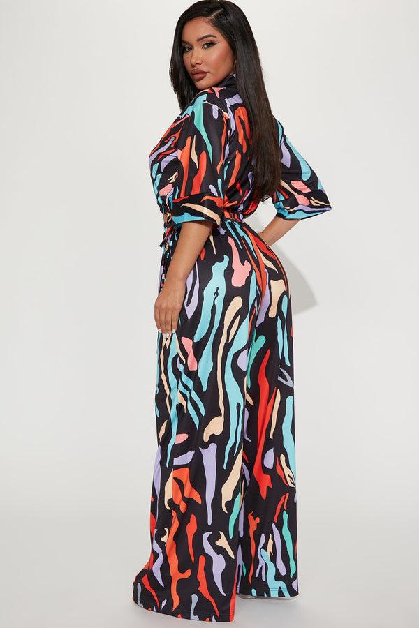 Fashion Nova Full Of Color Pant Set - Multi Color