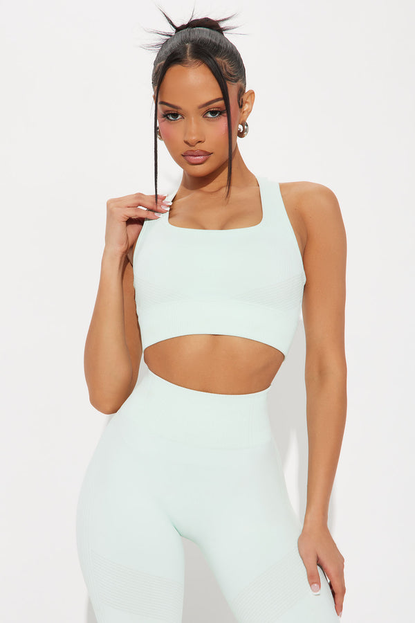 Fashion Nova Good Stretch Seamless Sports Bra - Mint