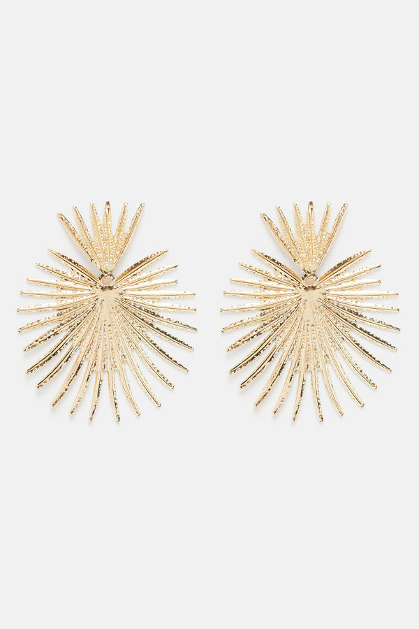 Fashion Nova Heart Of Thorns Earrings - Gold